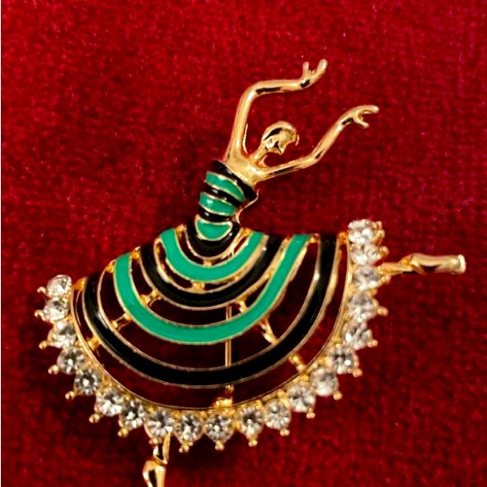 BetseyJohnson dancing brooch